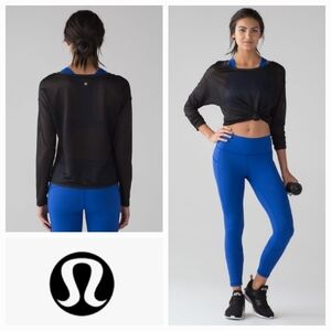 LULULEMON Lean In Long Sleeve Black Size 10
